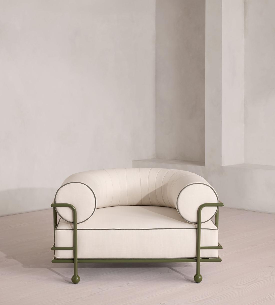 Gaspard Outdoor Armchair - Off White - US - Listing - Image 3
