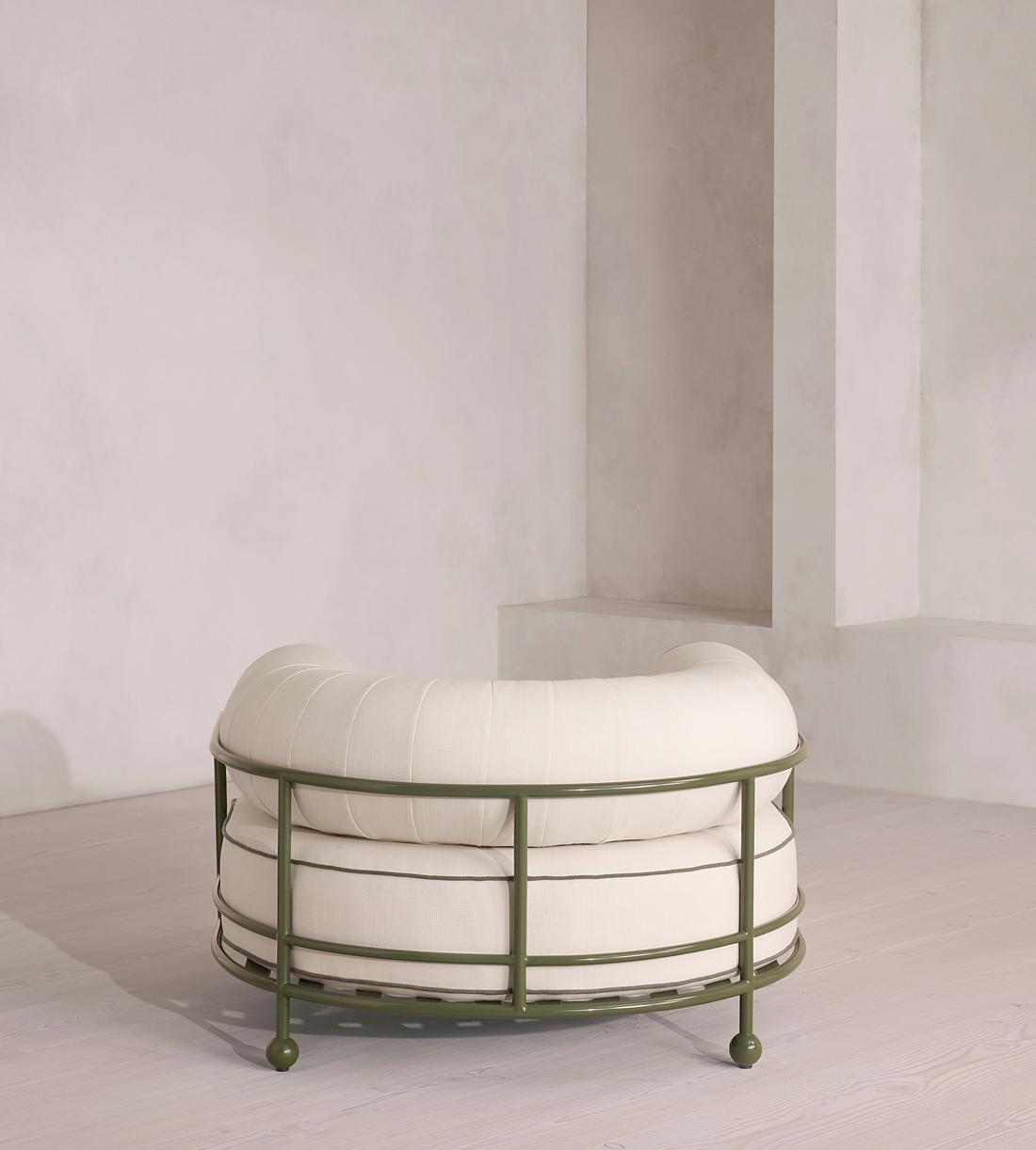 Gaspard Outdoor Armchair - Off White - UK - Images - Image 5