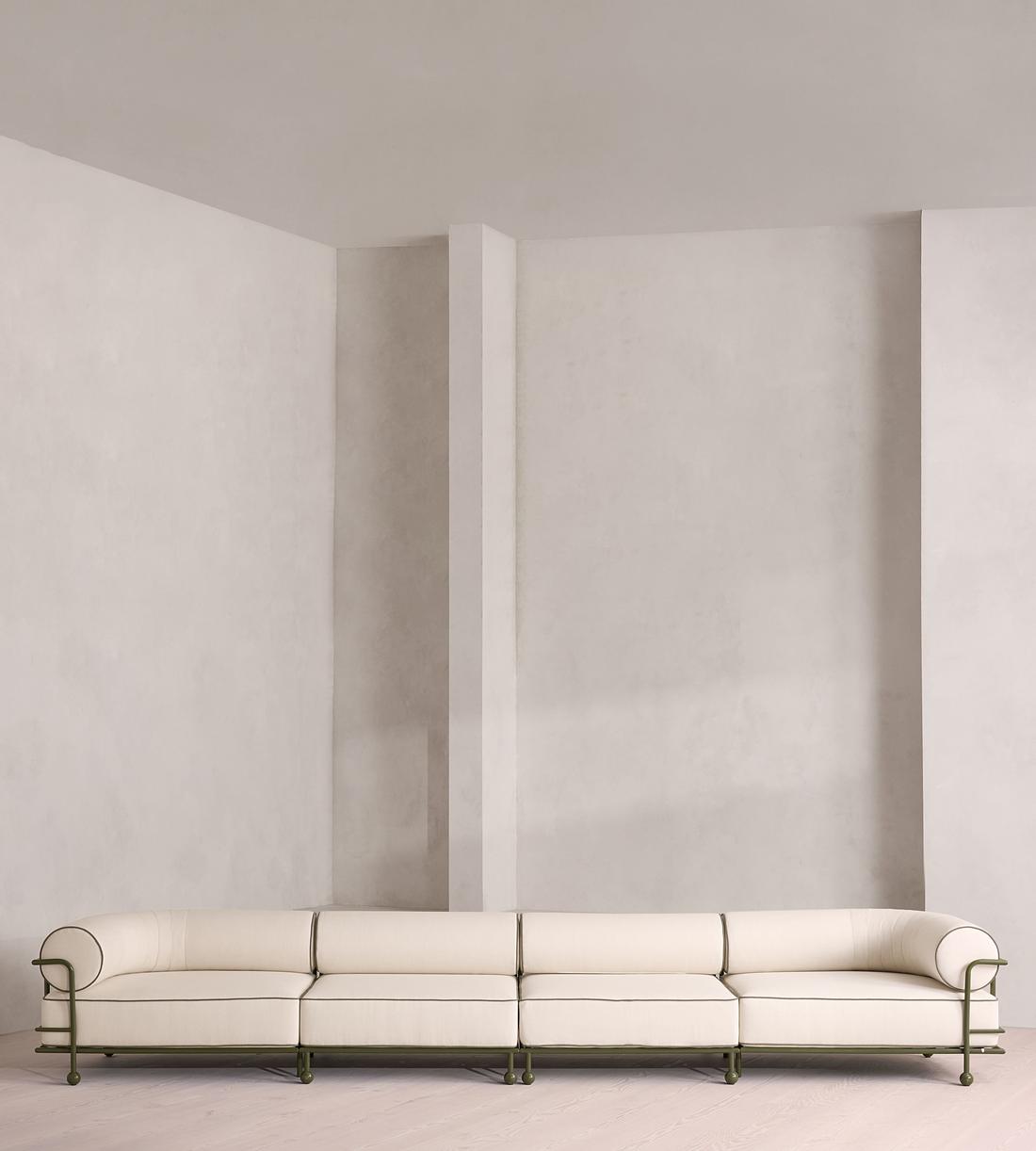 Gaspard Outdoor Sofa - Five Seater - Off White - US - Listing - Image 1