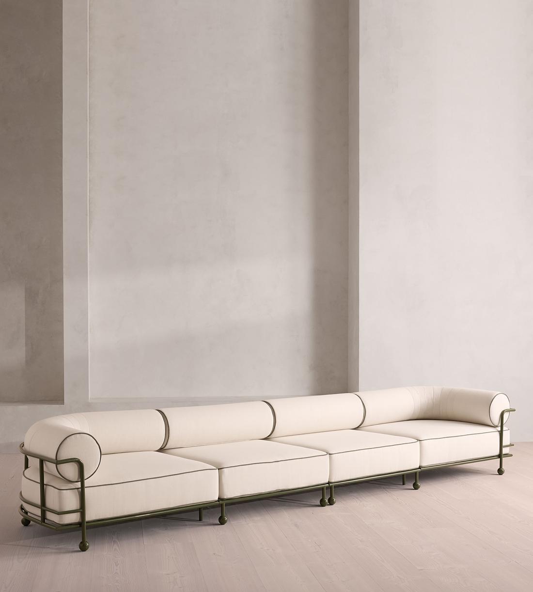 Gaspard Outdoor Sofa - Five Seater - Off White - US - Listing - Image 2