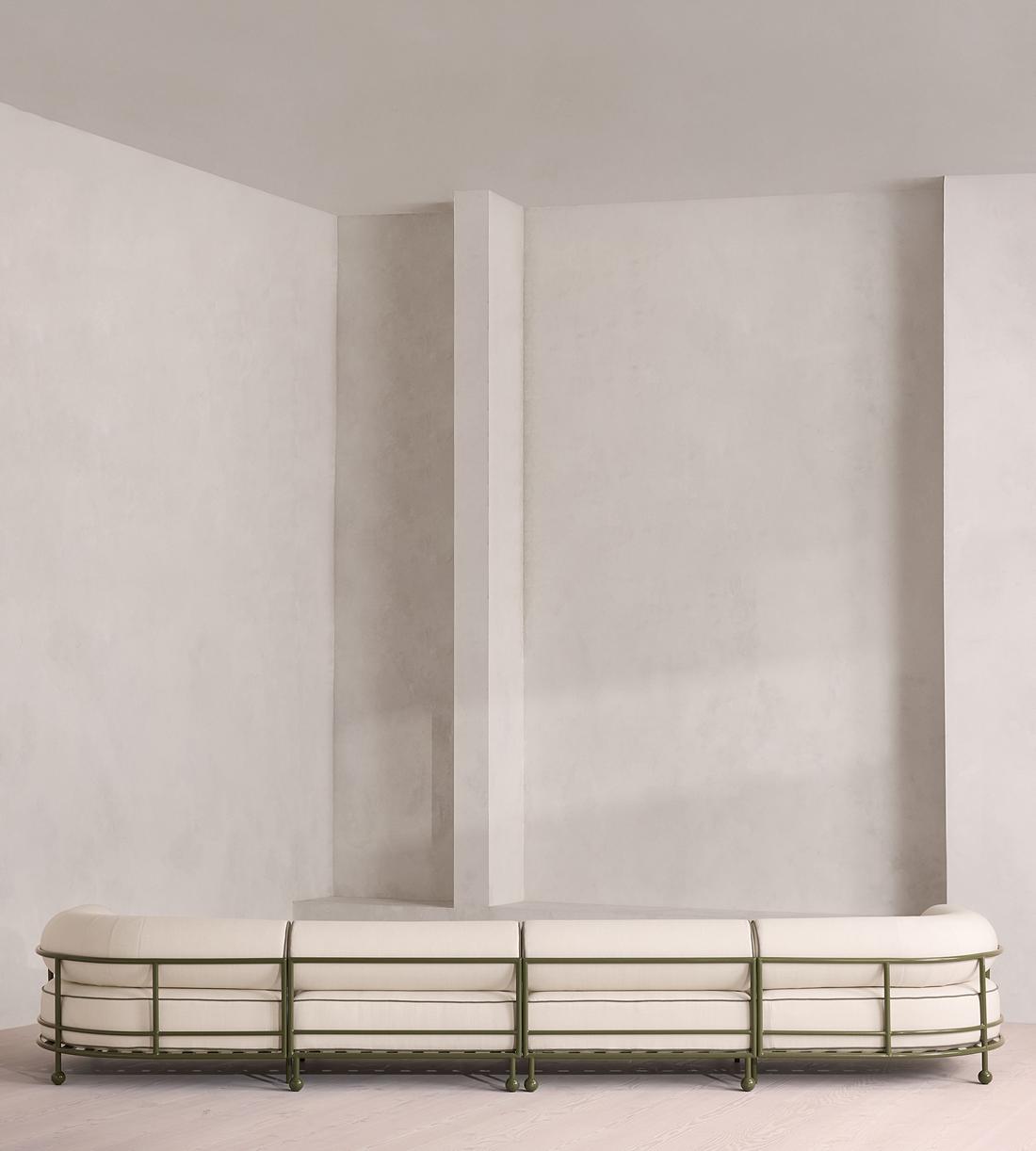 Gaspard Outdoor Sofa - Five Seater - Off White - US - Images - Image 4
