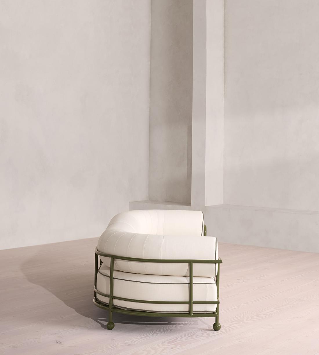 Gaspard Outdoor Sofa - Three Seater - Off White - US - Images - Image 5