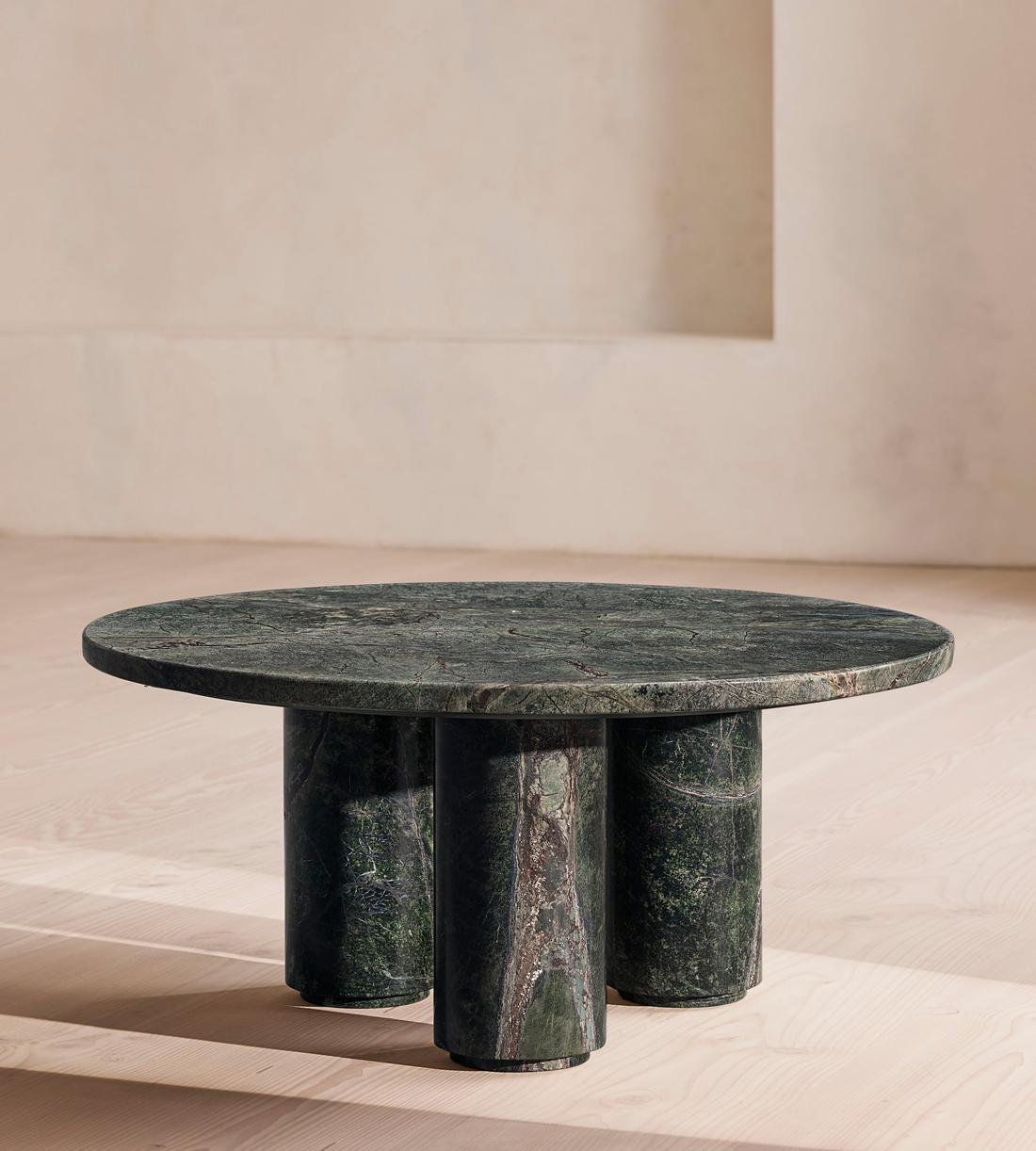 Tisbury Coffee Table - Jurassic Green Marble - Listing - Image 1