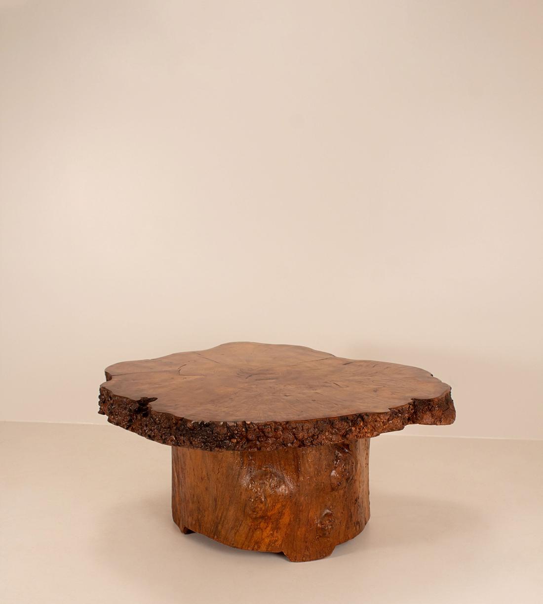 Vintage Coffee Table - Burl - Belgium - Listing - Image 1