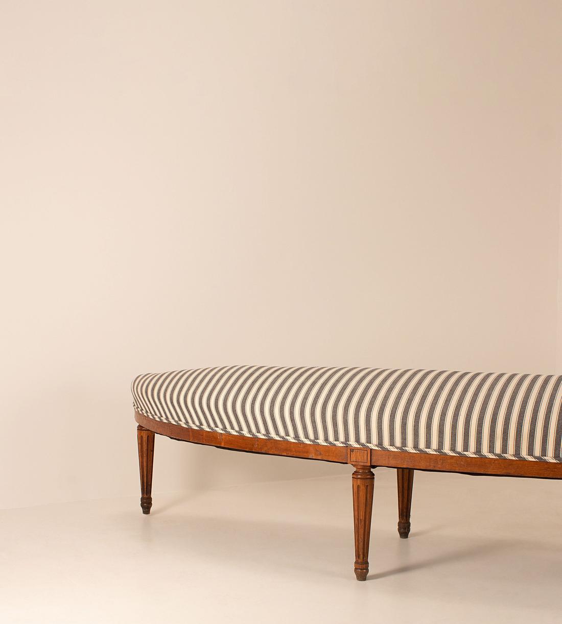 Vintage Hall Bench - Striped - England - Listing - Image 2
