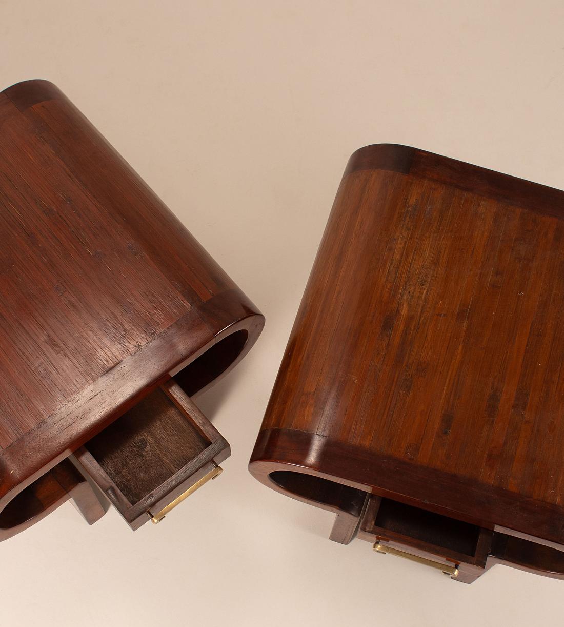 Vintage Pair of Bedside Tables - Mahogany - France - Images - Image 3