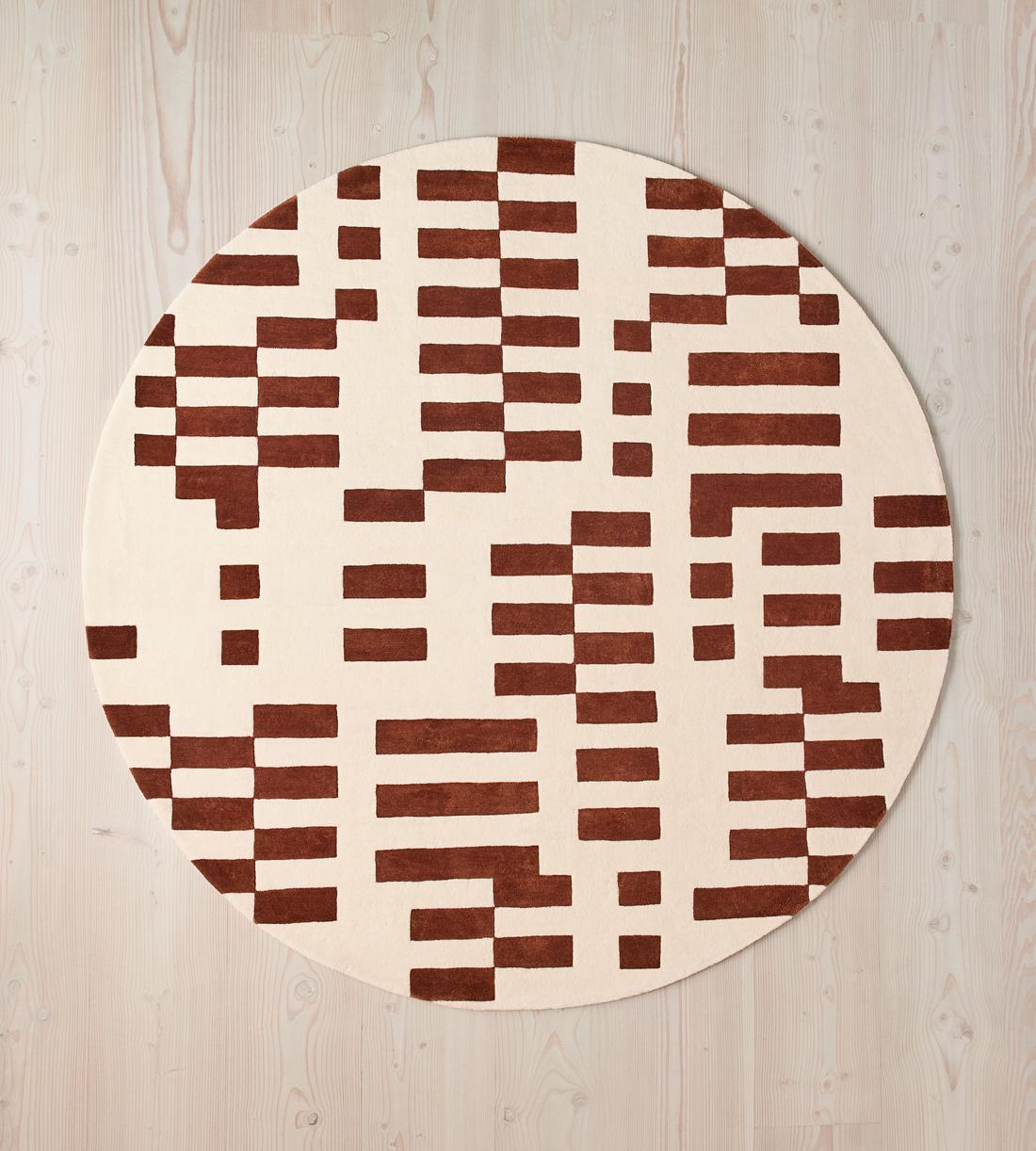 Raya Rug - Rust Round 200 x 200cm - Listing - Image 1