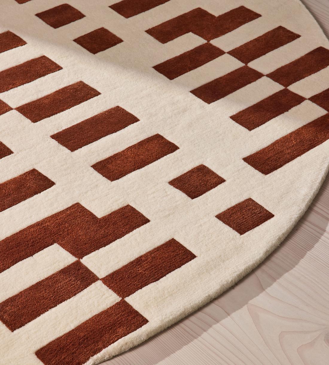 Raya Rug - Rust Round 200 x 200cm - Images - Image 5
