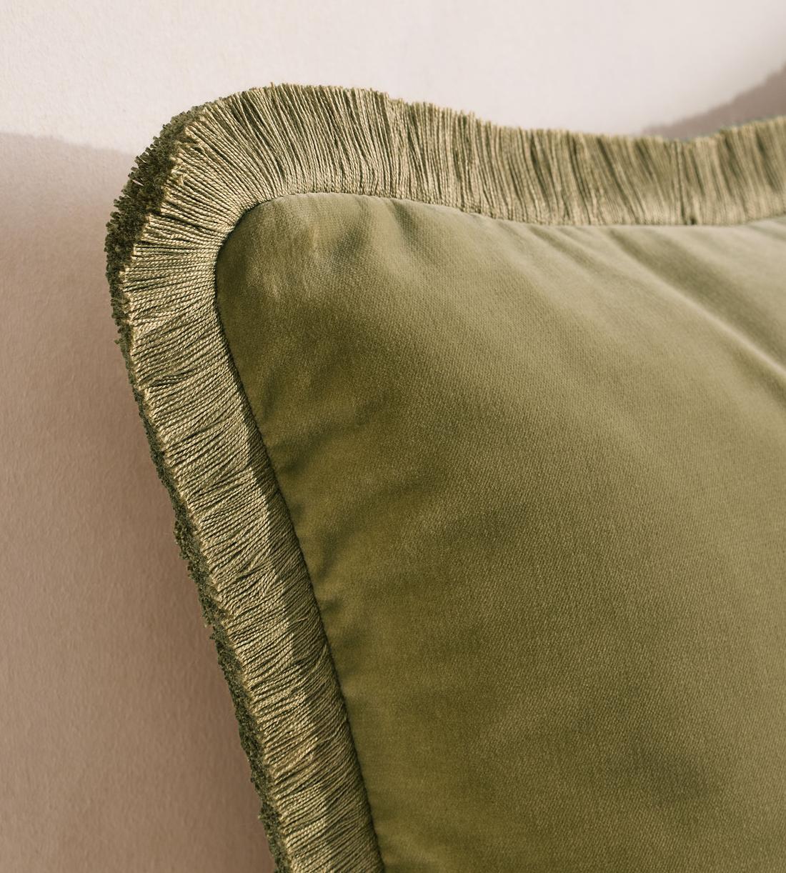 Margeaux Square Cushion - Lichen - Images - Image 4