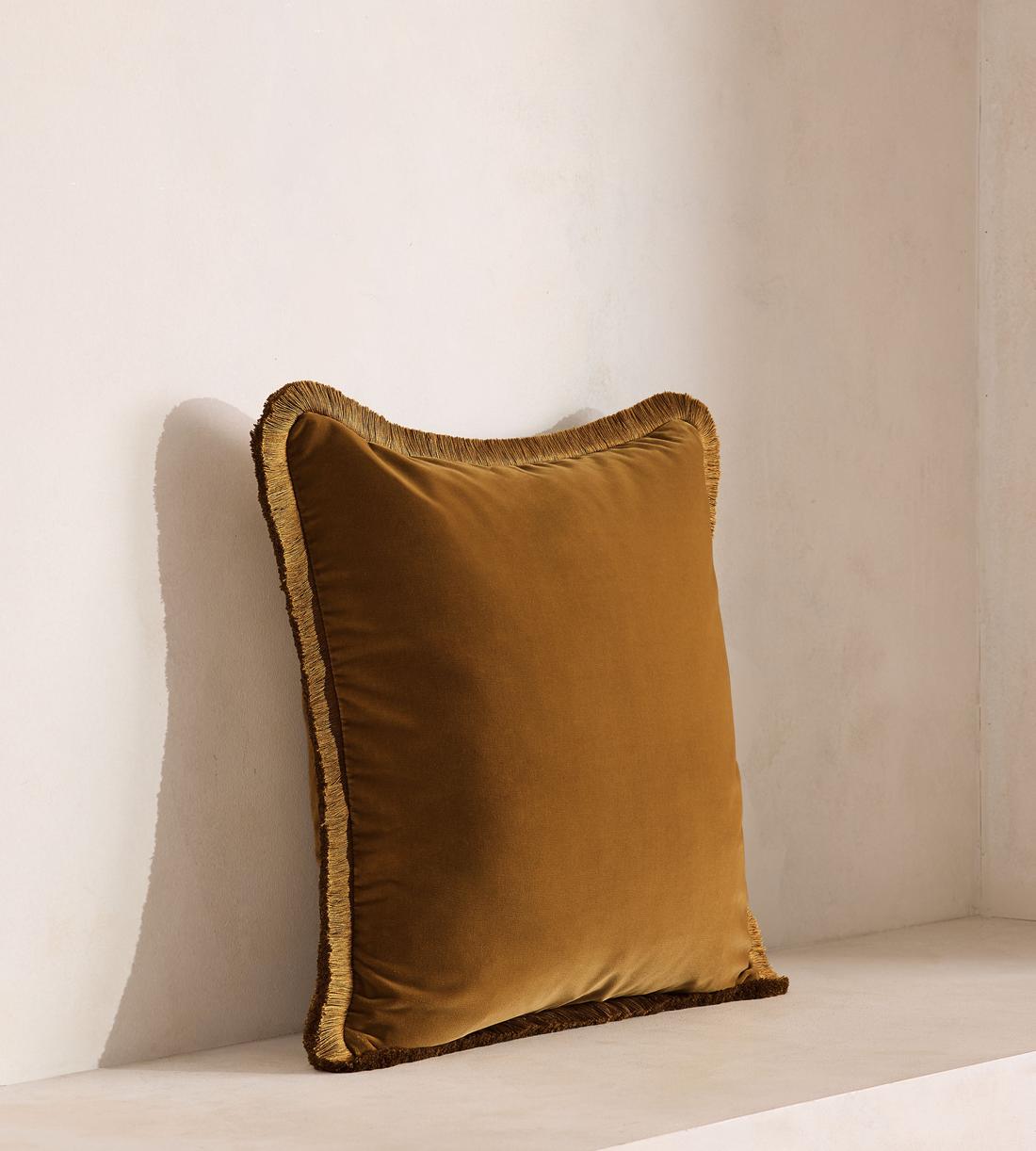 Margeaux Square Cushion - Mustard - Listing - Image 2