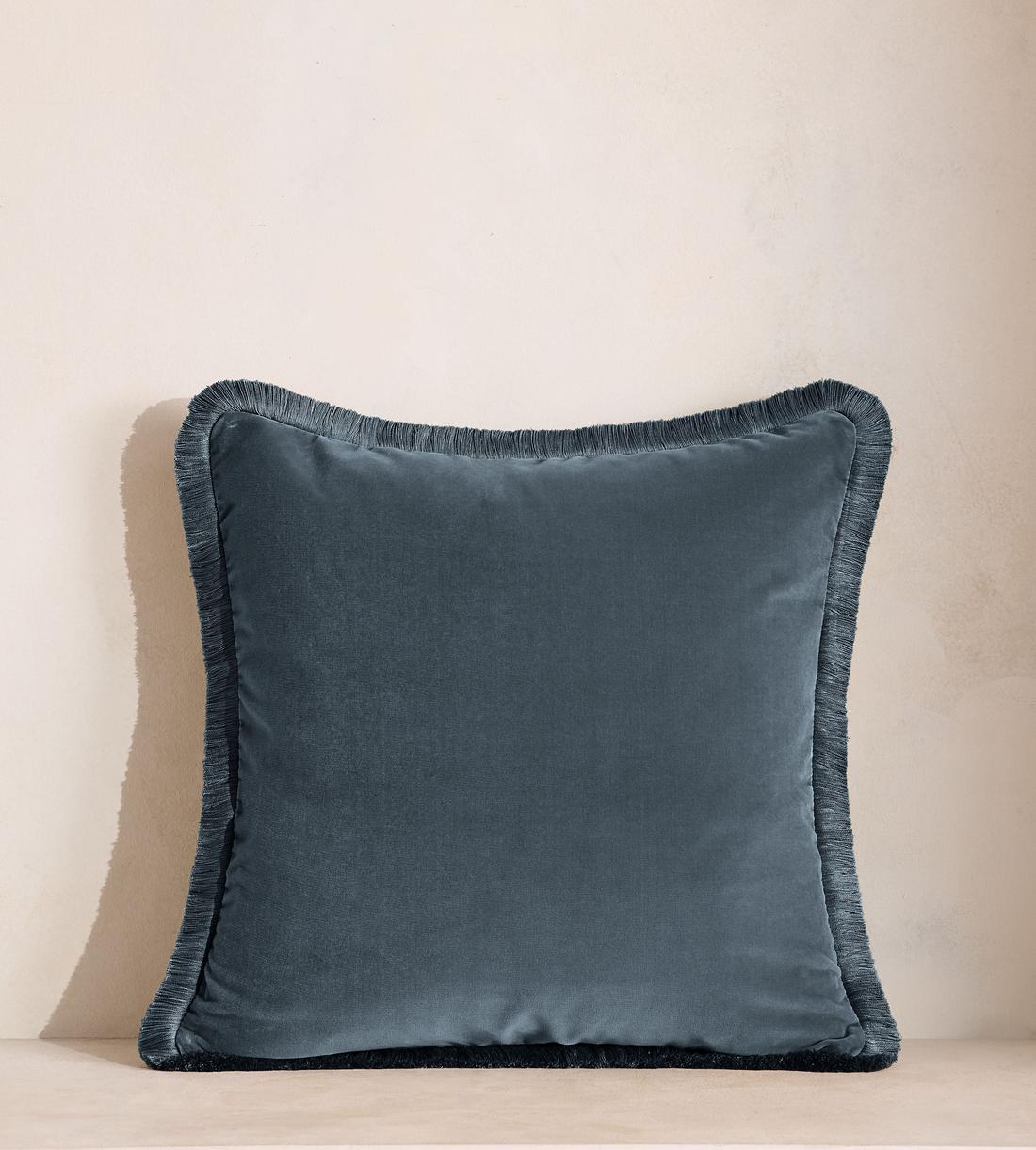 Margeaux Square Cushion - Grey Blue - Listing - Image 1