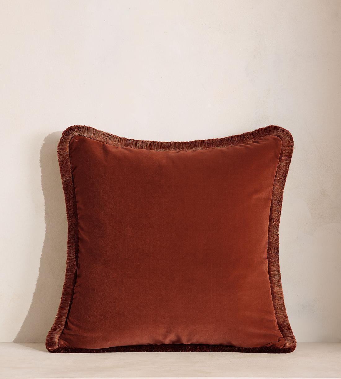 Margeaux Square Cushion - Rust - Listing - Image 1