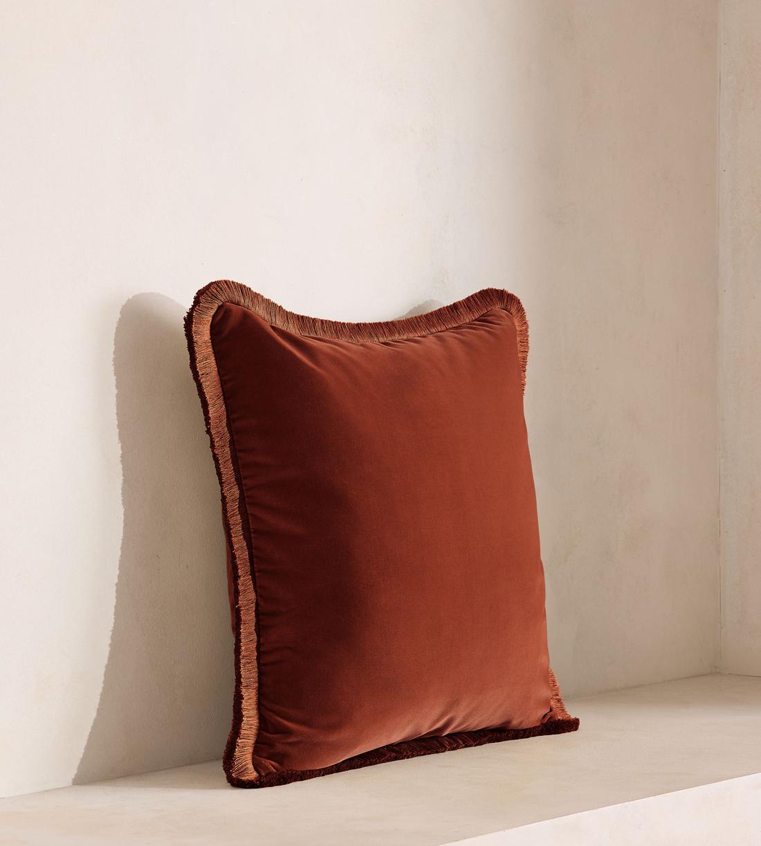 Margeaux Square Cushion - Rust - Listing - Image 2