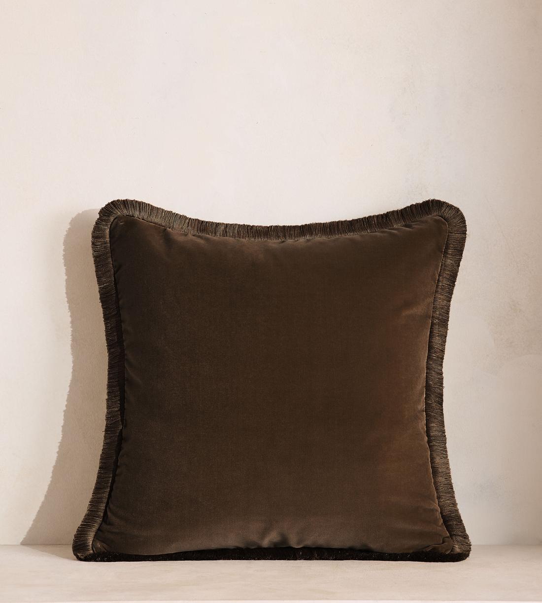 Margeaux Large Square Cushion - Chocolate - Listing - Image 1