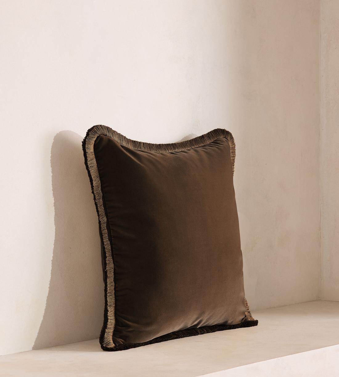 Margeaux Large Square Cushion - Chocolate - Listing - Image 2