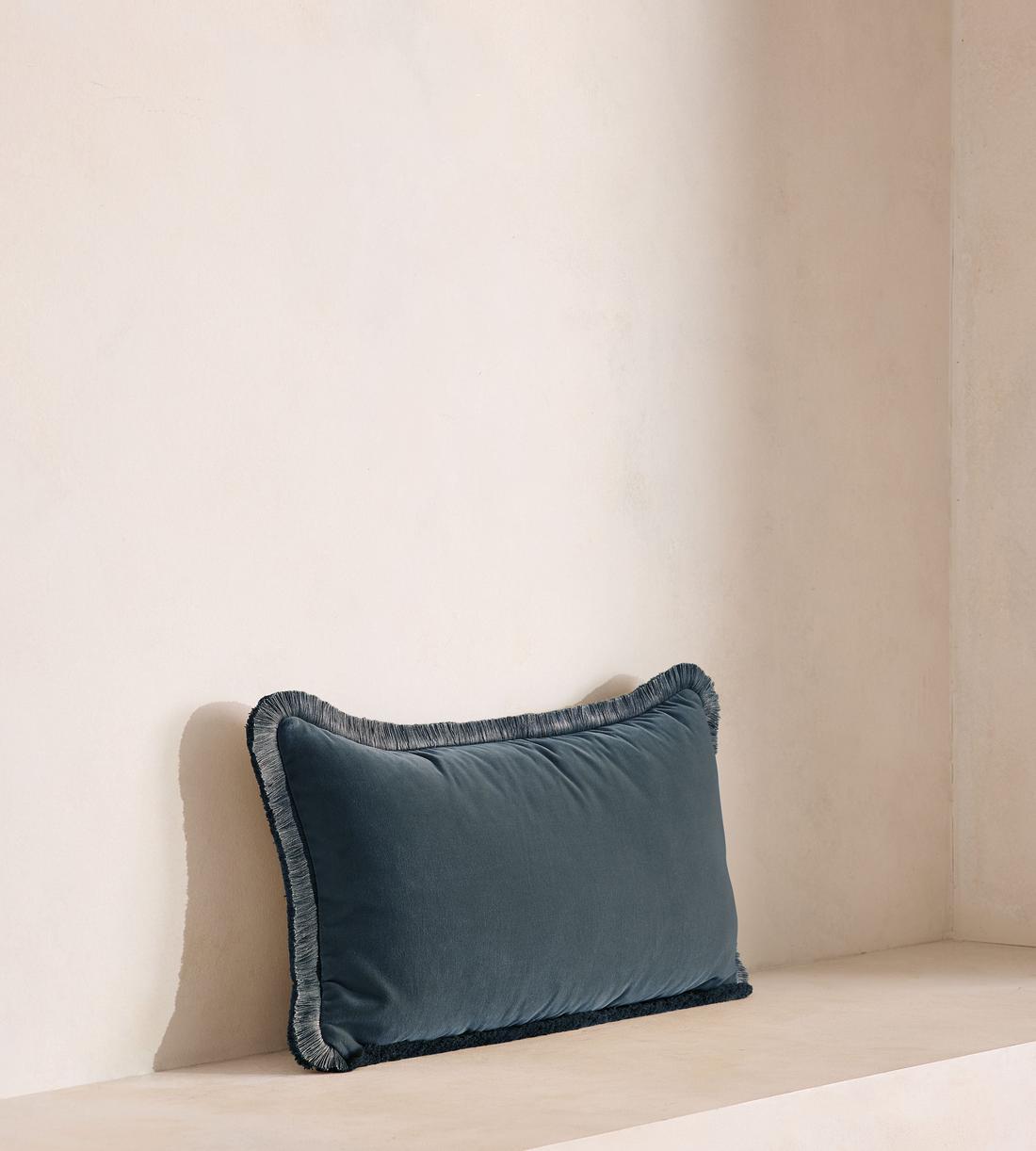 Margeaux Oblong Cushion - Grey Blue - Listing - Image 2