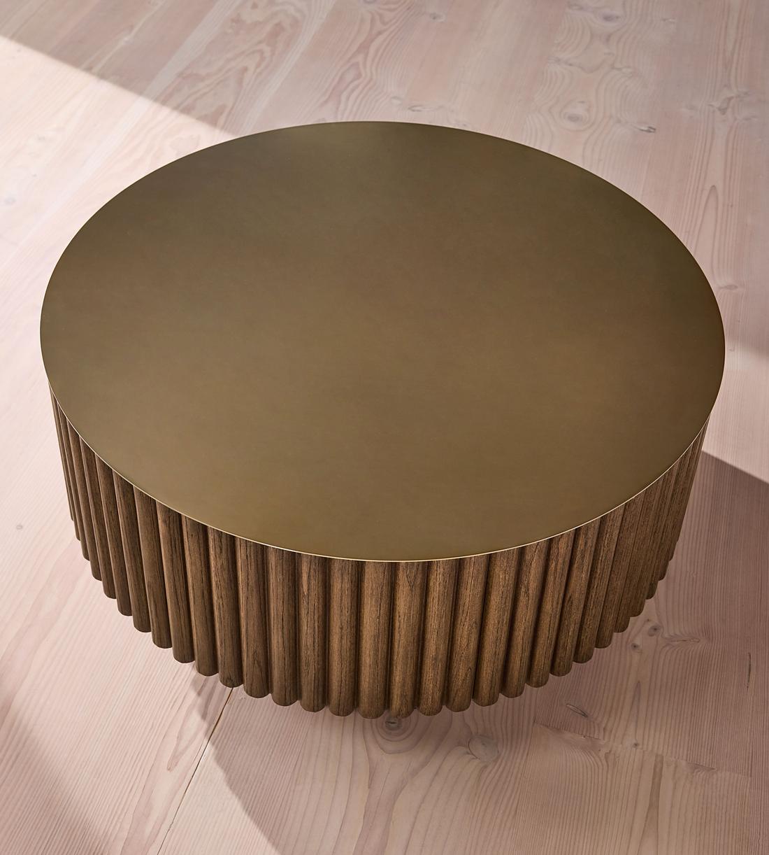 Barrel Coffee Table - Dark Oak - Images - Image 5
