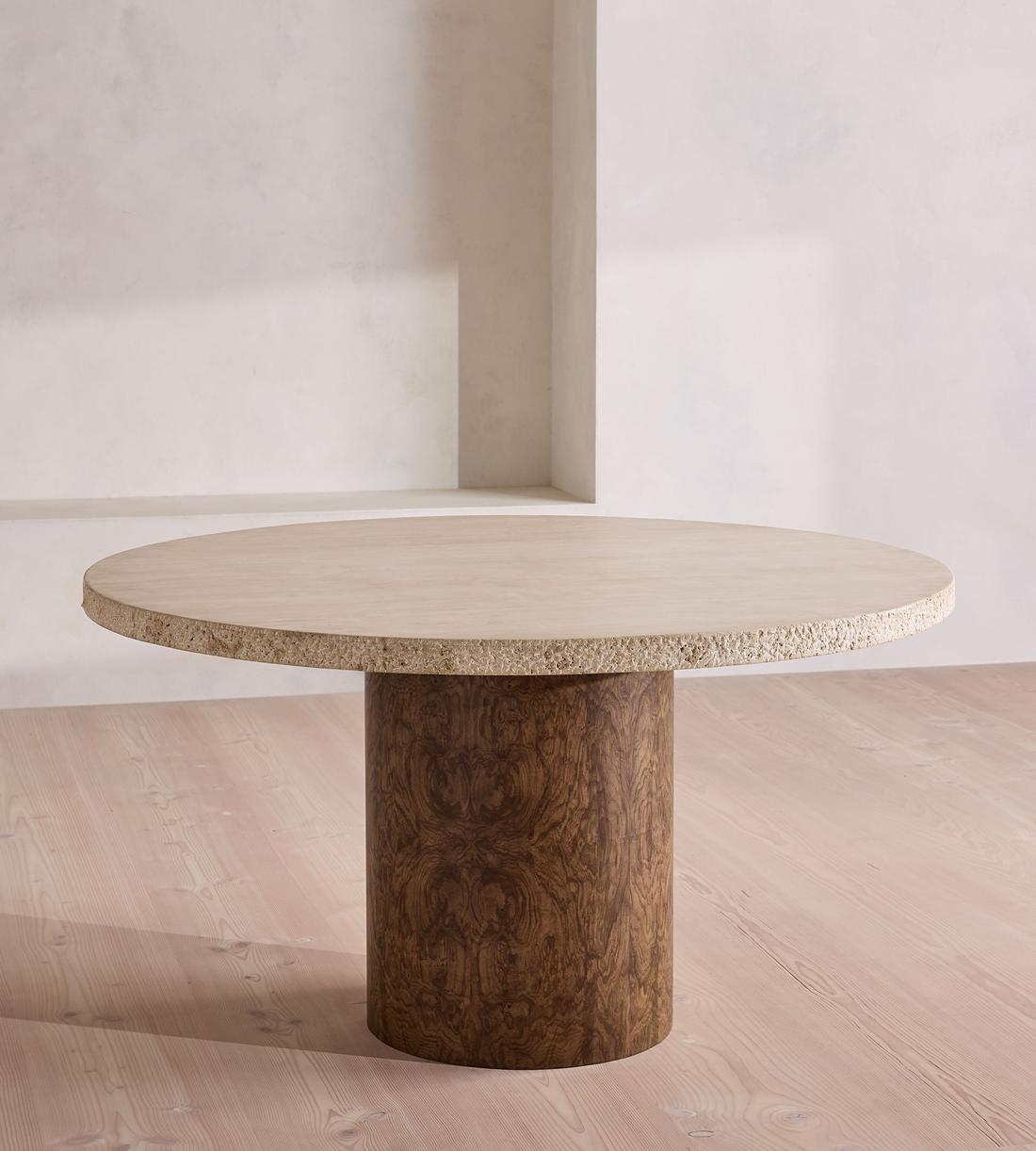 Ramsey Dining Table - Round - Travertine - Listing - Image 4
