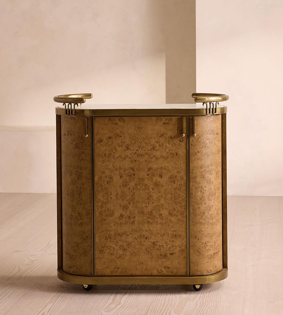 Athos Bar Cart - Calcutta Aura Marble - Listing - Image 3