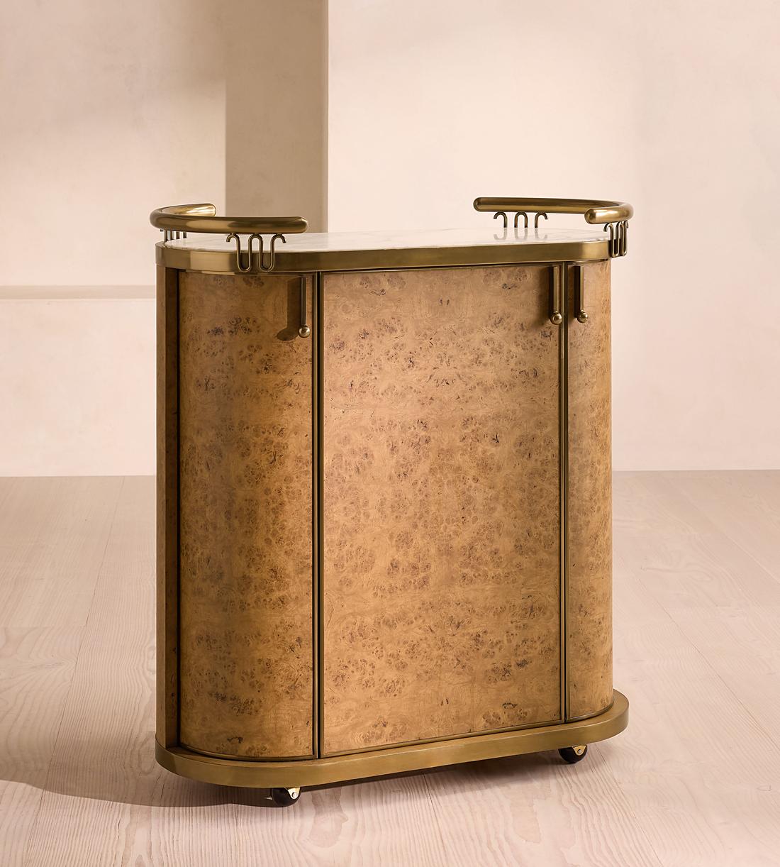 Athos Bar Cart - Calcutta Aura Marble - Listing - Image 4