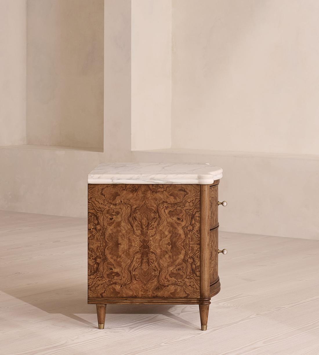 Valerie Bedside Table - Arabescato Corchia Marble - Large - Images - Image 5