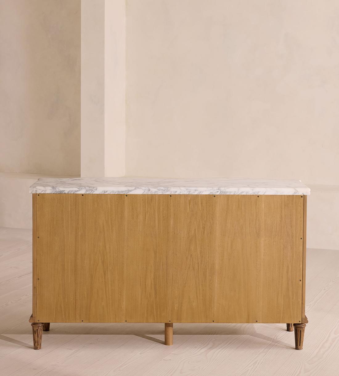 Valerie Six Drawer Dresser - Arabescato Corchia Marble - Images - Image 5