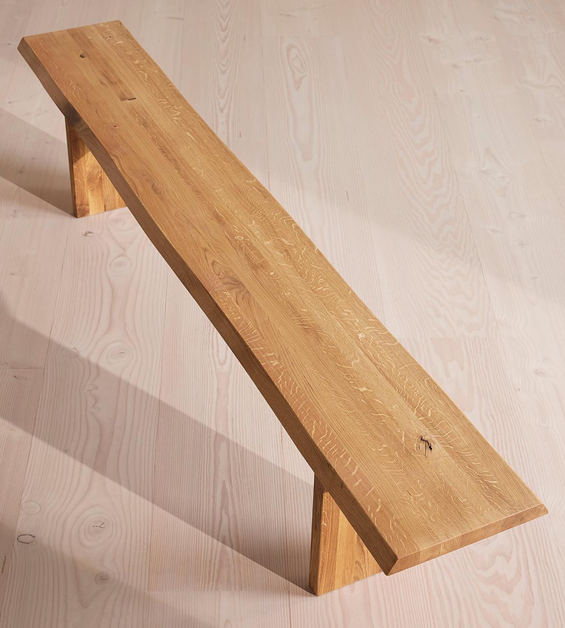 Matis Bench - Natural Oak - 220cm - EU - Images - Image 5