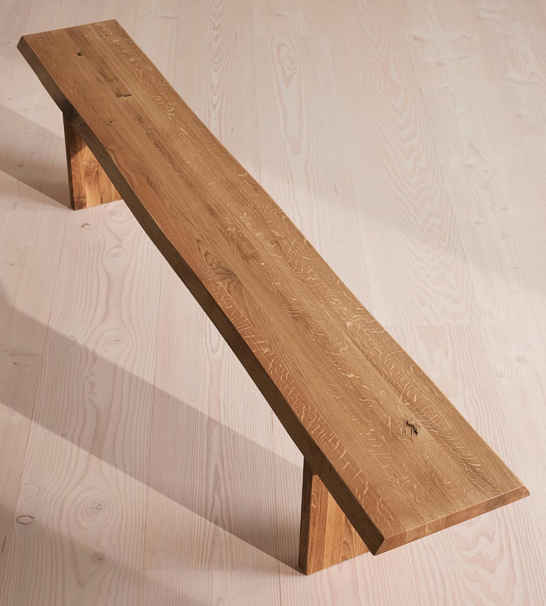Matis Bench - Brown Oak - 240cm - Images - Image 5