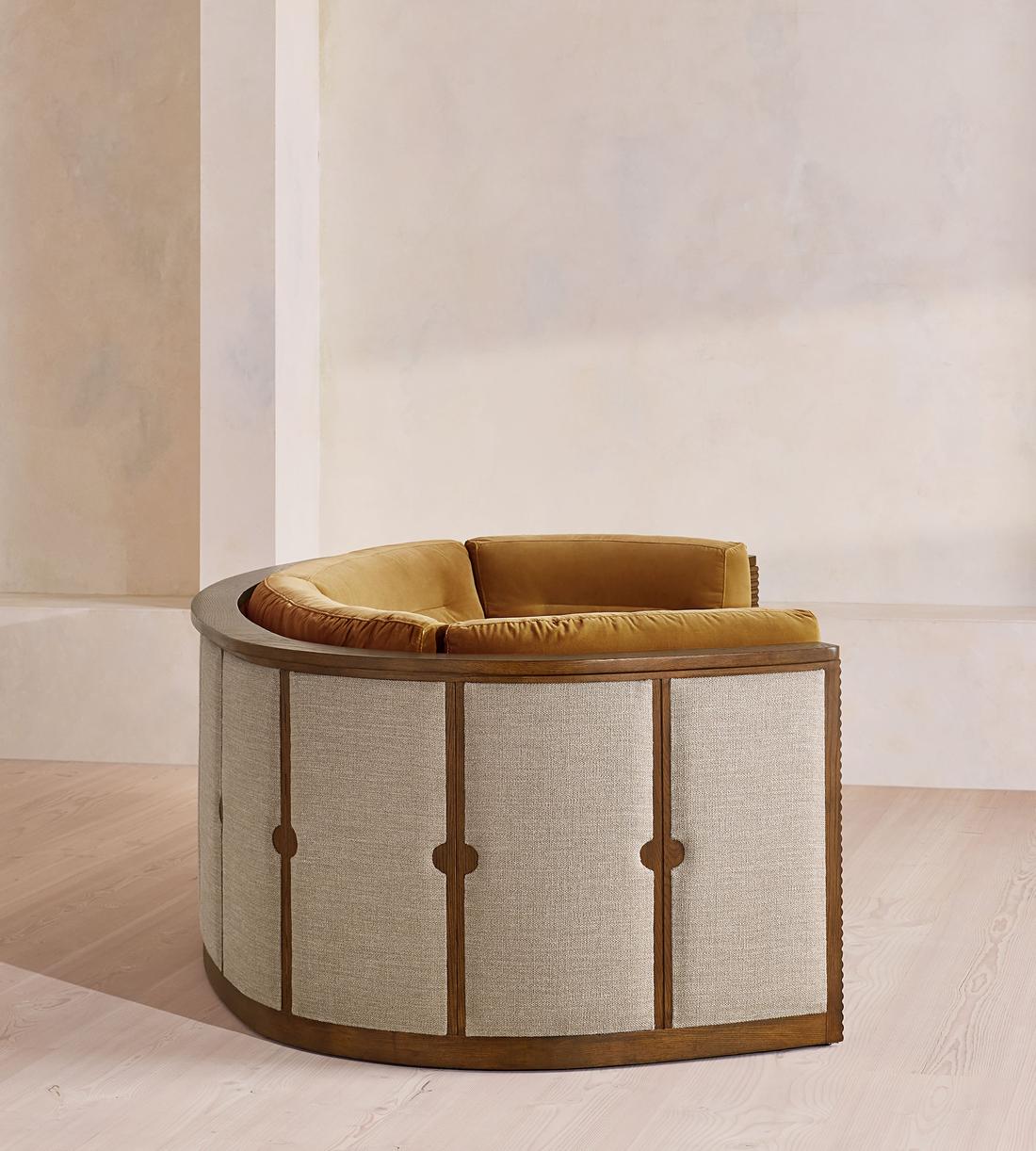 Belmont Sofa - Three Seater - Velvet - Mustard - US - Images - Image 5
