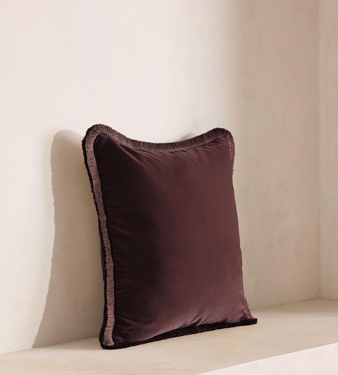 Margeaux Square Cushion - Aubergine - Listing - Image 2