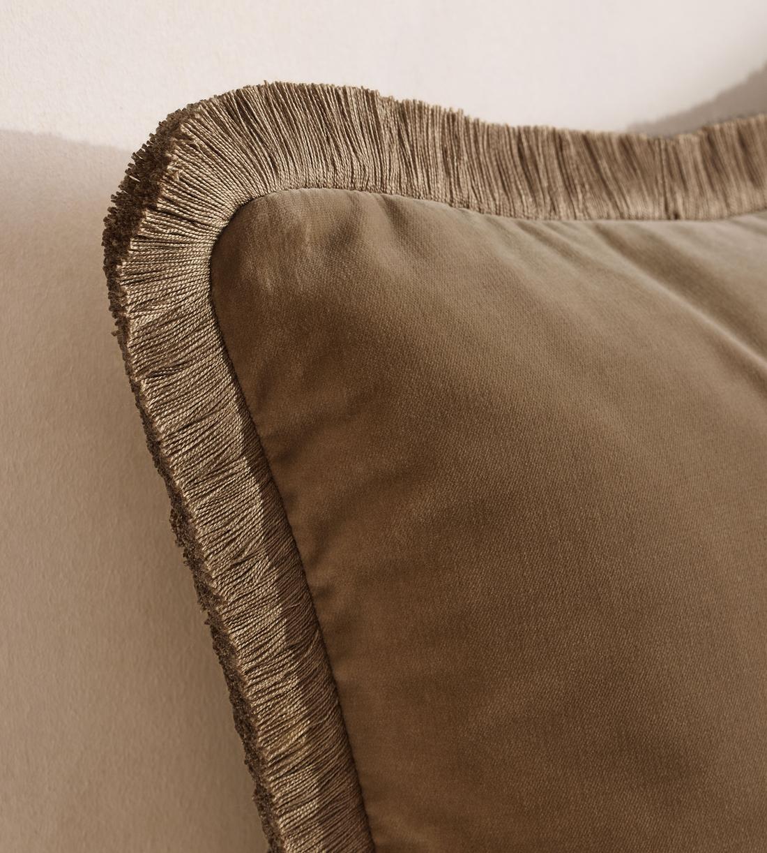Margeaux Square Cushion - Truffle - Images - Image 4