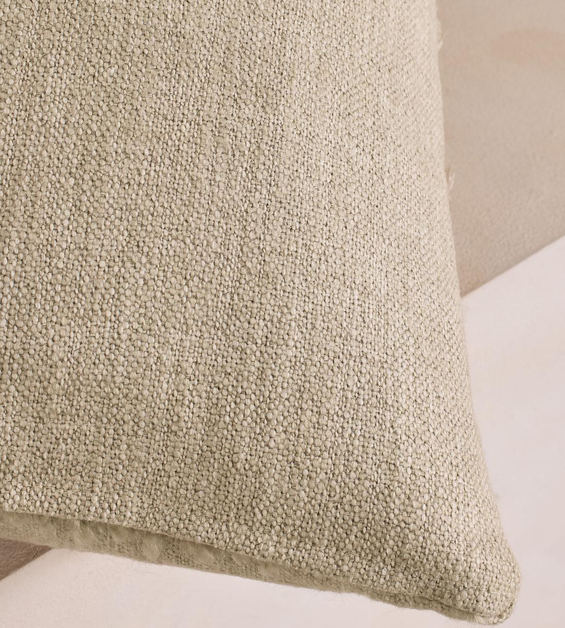 Victor Square Cushion - Natural Stripe - Images - Image 6