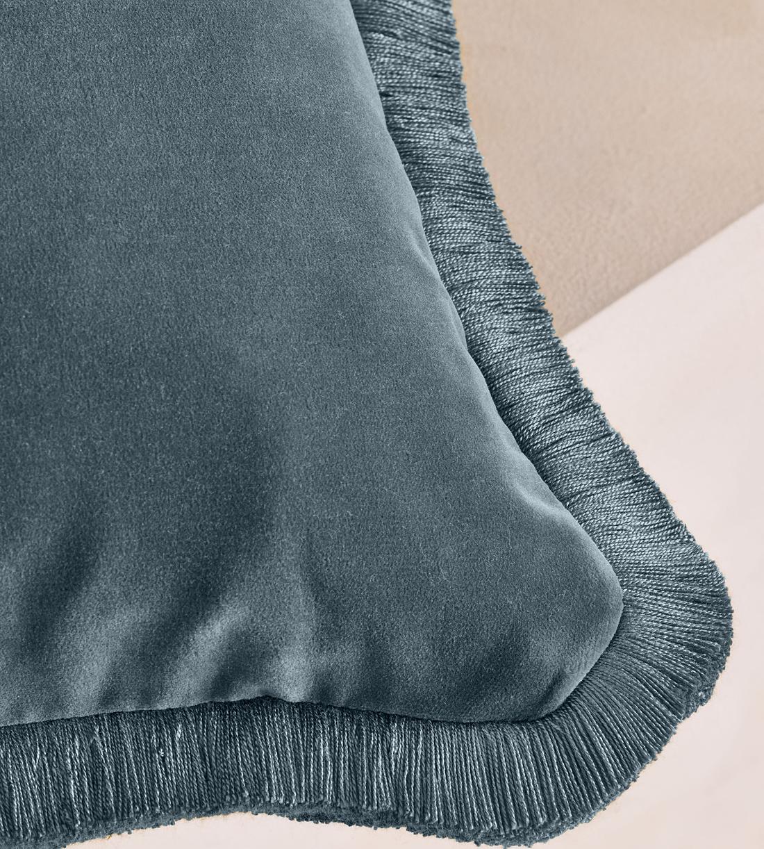 Margeaux Bolster Cushion - Grey Blue - Images - Image 4
