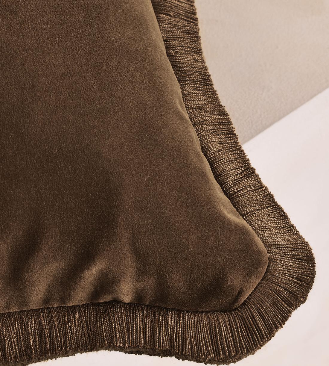 Margeaux Bolster Cushion - Chocolate - Images - Image 4