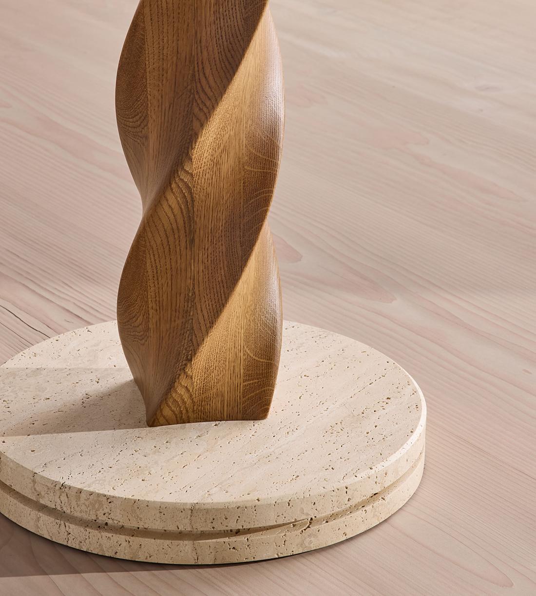 Dario Floor Lamp - Oak & Travertine - US - Images - Image 8