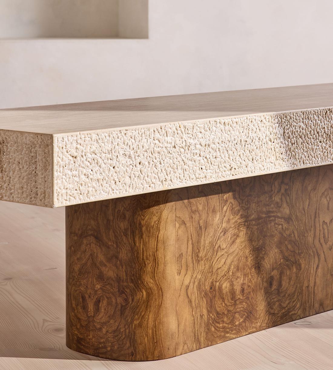 Ramsey Bench - Travertine - Images - Image 5
