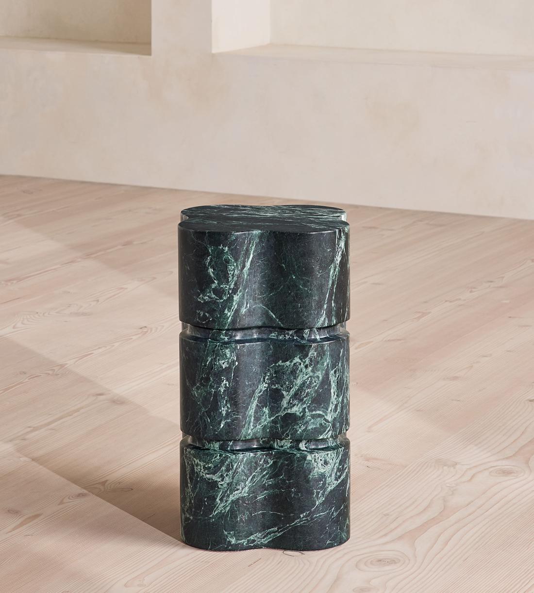 Kahlo Side Table - Verde Alpi Marble - Listing - Image 1