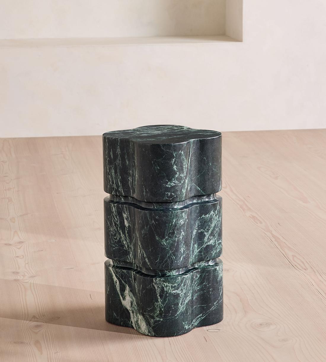 Kahlo Side Table - Verde Alpi Marble - Listing - Image 2