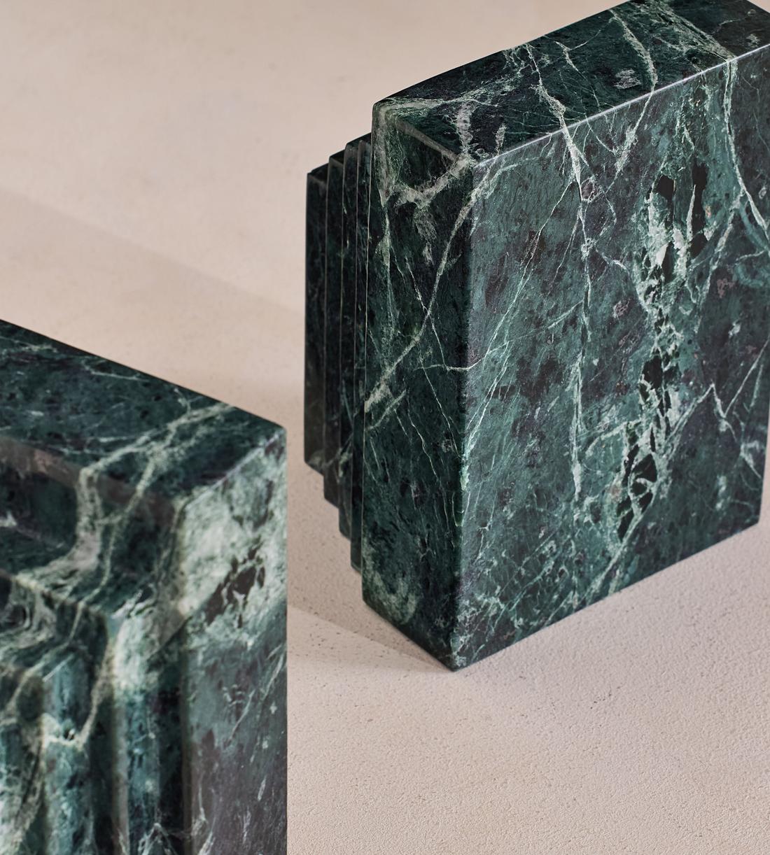 Lola Bookends - Verde Green Marble - Images - Image 3