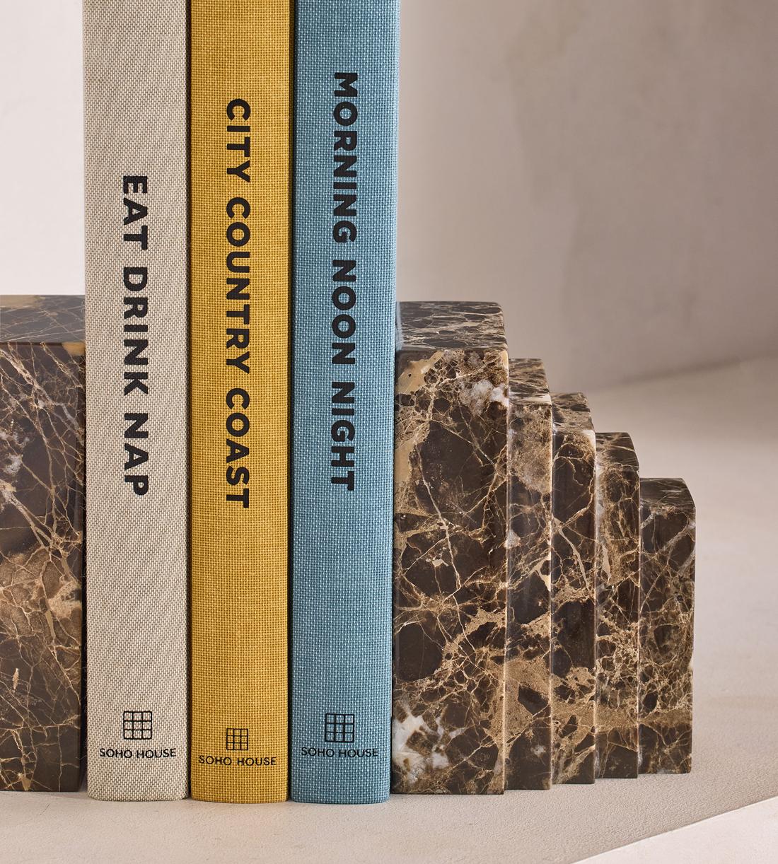 Lola Bookends - Dark Emperador Marble - Images - Image 6