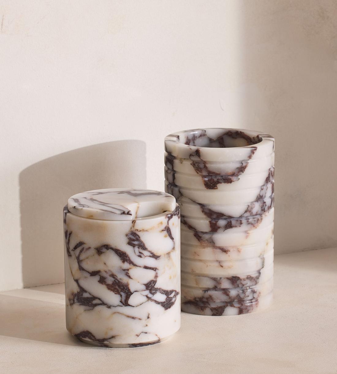 Pavel Ice Bucket - Calacutta Viola Marble - Images - Image 5