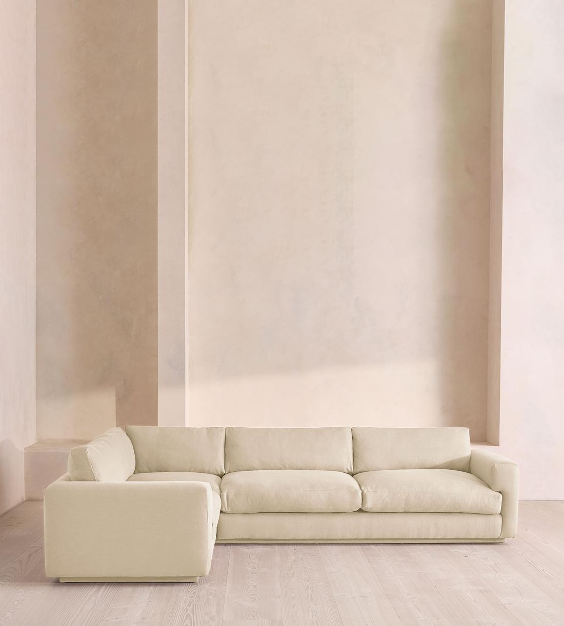Mossley Right L-Shape Sofa - Linen - Bisque - Listing - Image 2