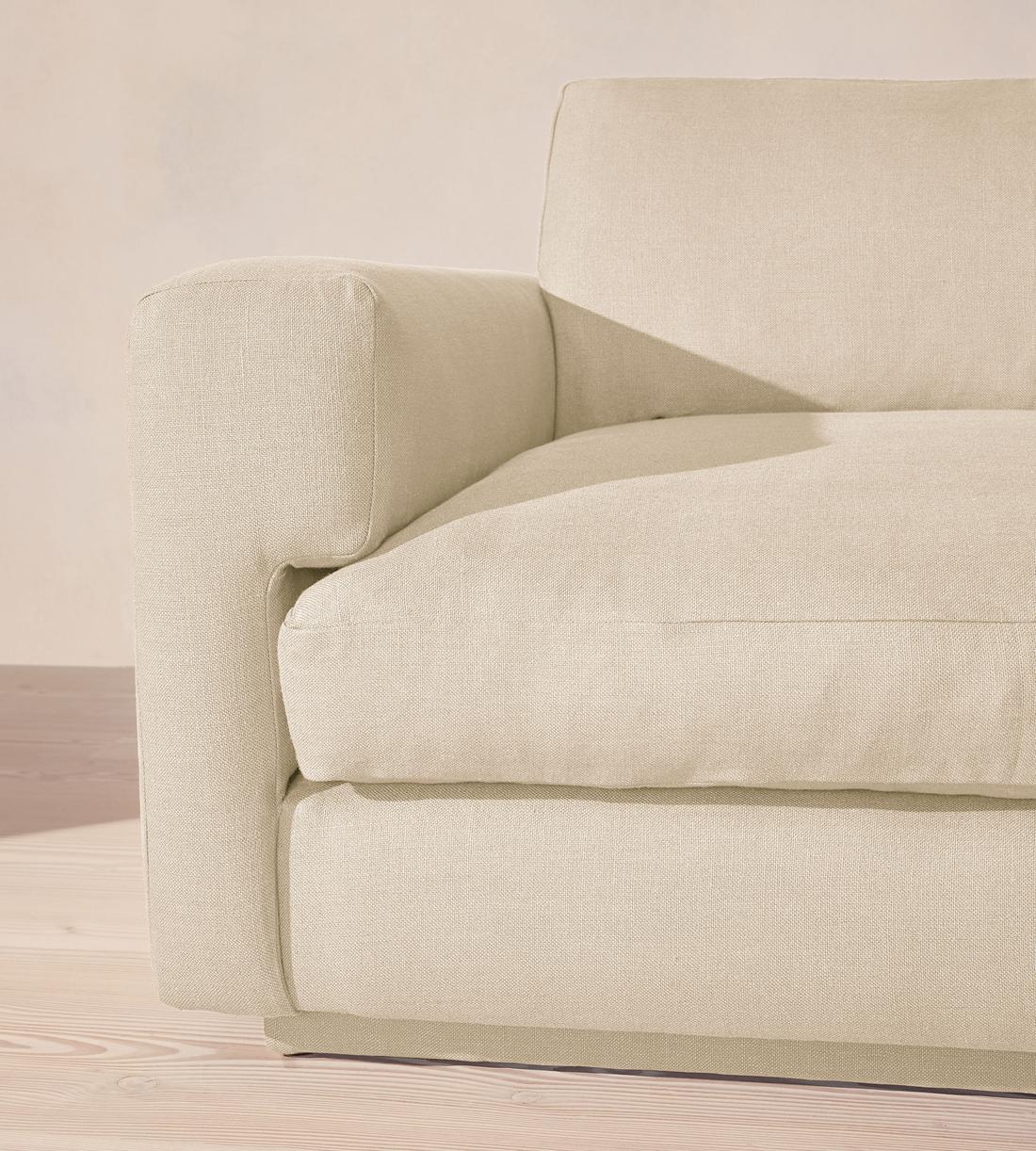 Mossley Right L-Shape Sofa - Linen - Bisque - Images - Image 5