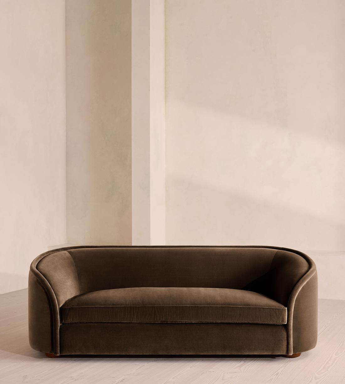 Conall Three Seater Sofa - Velvet - Chocolate - US - Listing - Image 2