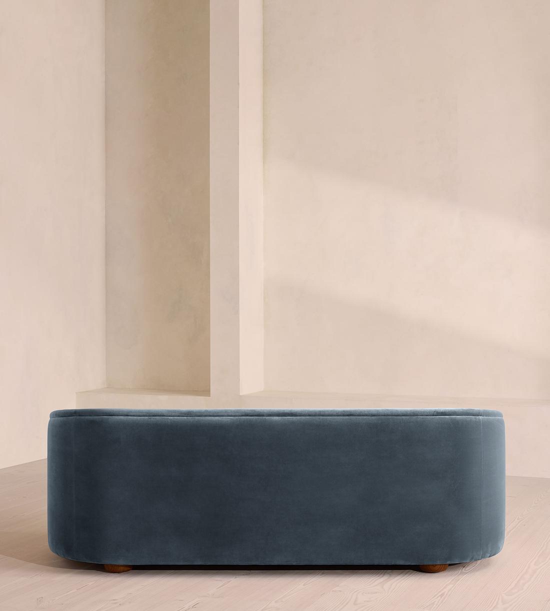 Conall Three Seater Sofa - Velvet - Grey Blue - US - Images - Image 4