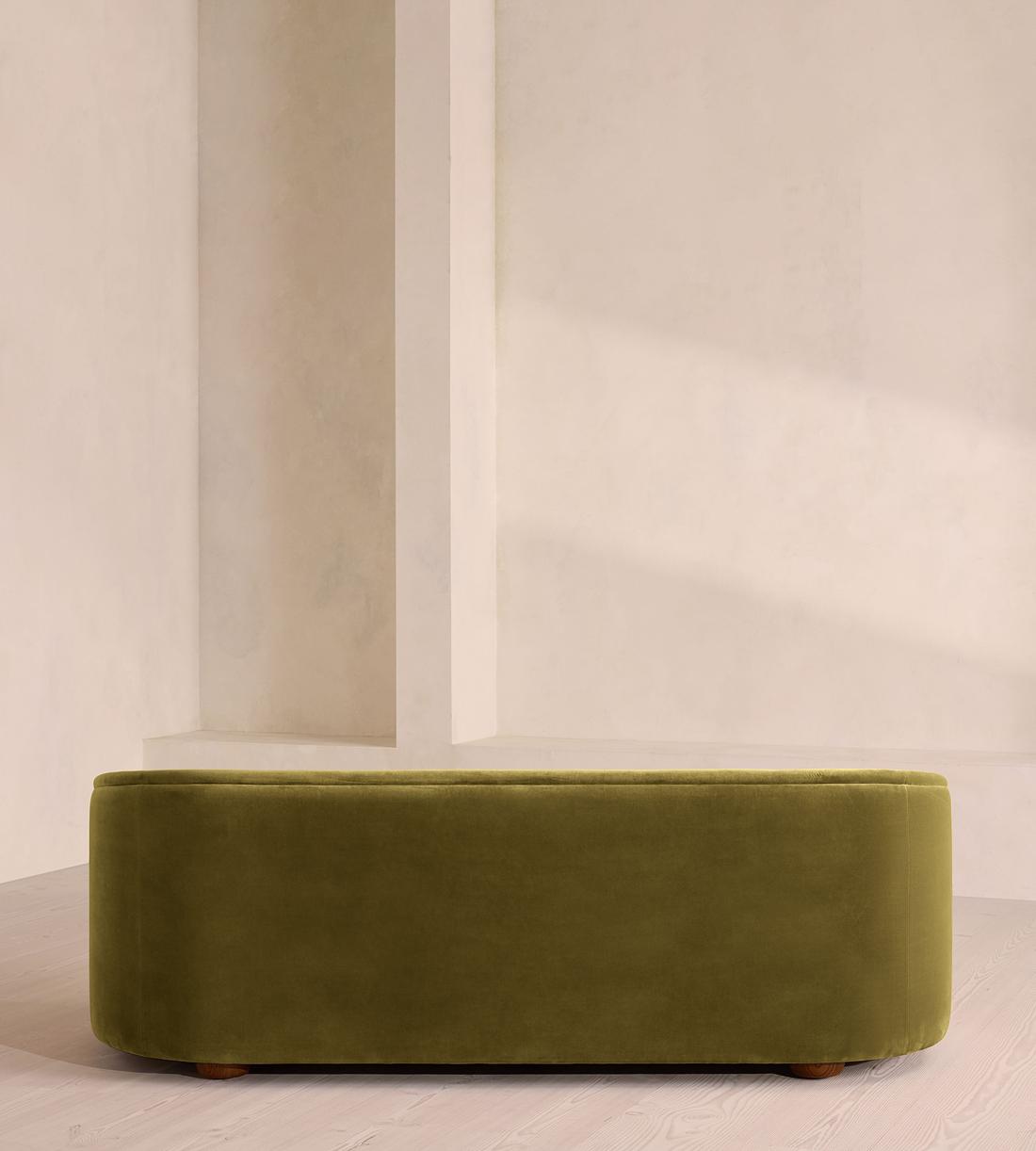 Conall Three Seater Sofa - Velvet - Olive - US - Images - Image 4
