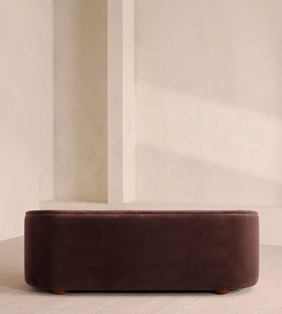 Conall Three Seater Sofa - Velvet - Aubergine - UK - Images - Image 4