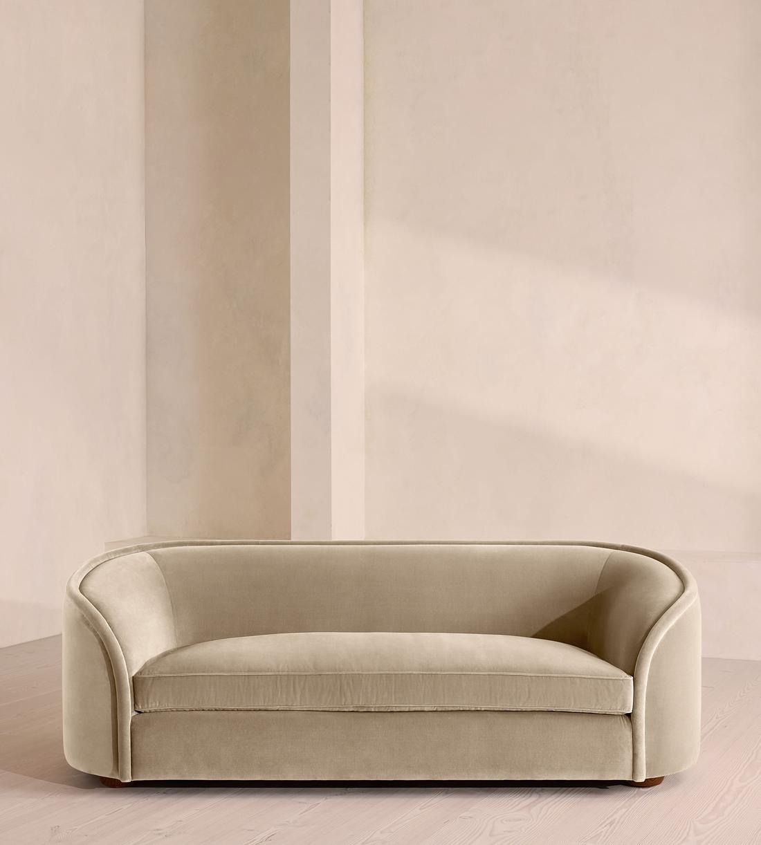 Conall Three Seater Sofa - Velvet - Oyster - UK - Listing - Image 2