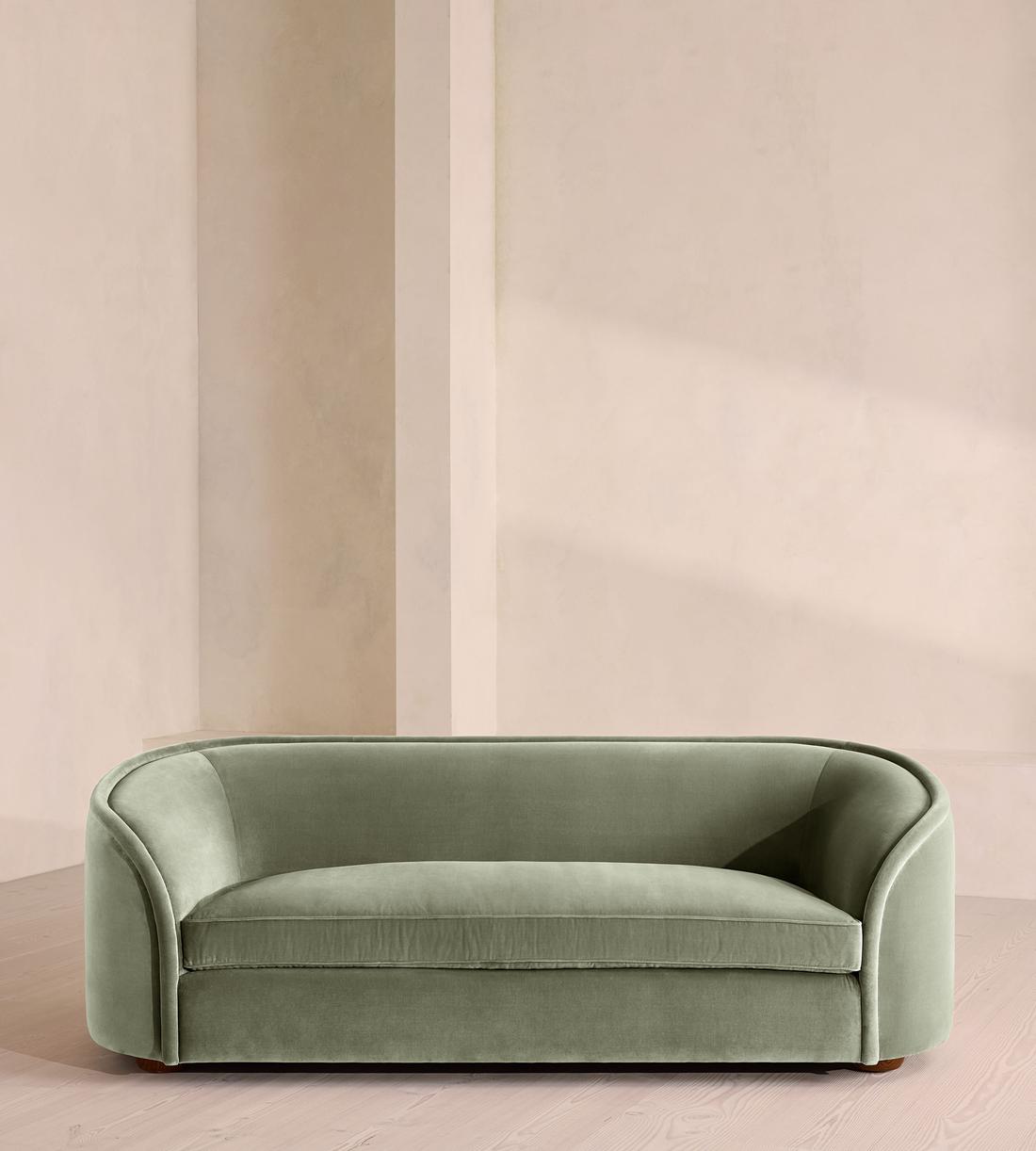 Conall Three Seater Sofa - Velvet - Seafoam - US - Listing - Image 2