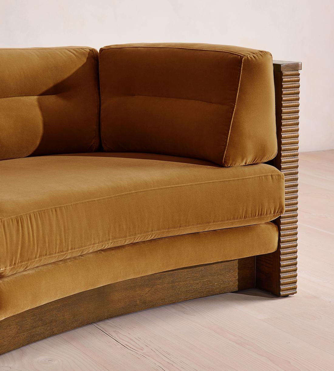 Belmont Sofa - Three Seater - Velvet - Mustard - US - Images - Image 7